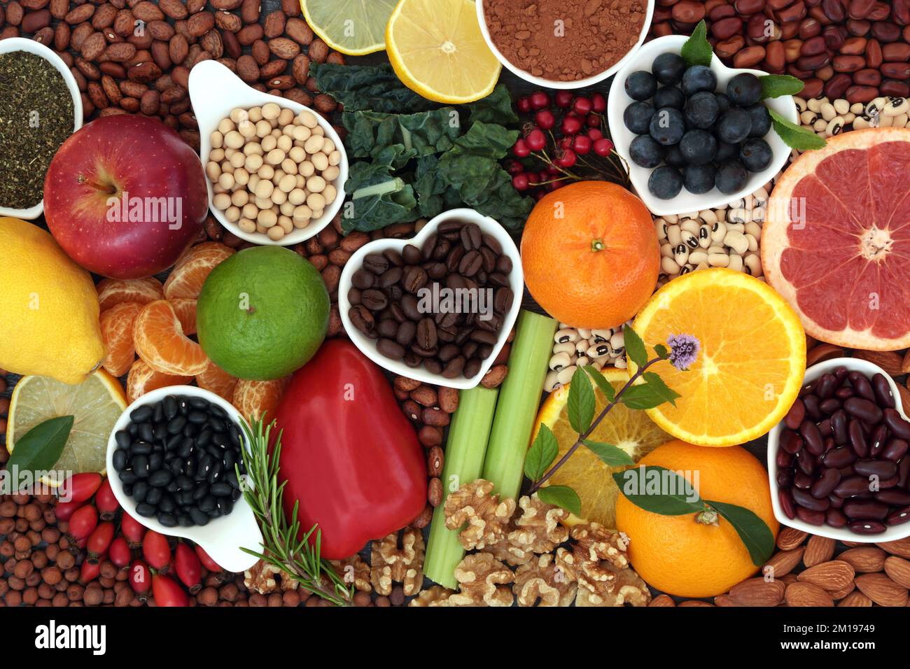 Nutritious health food for a healthy diet high in flavonoids