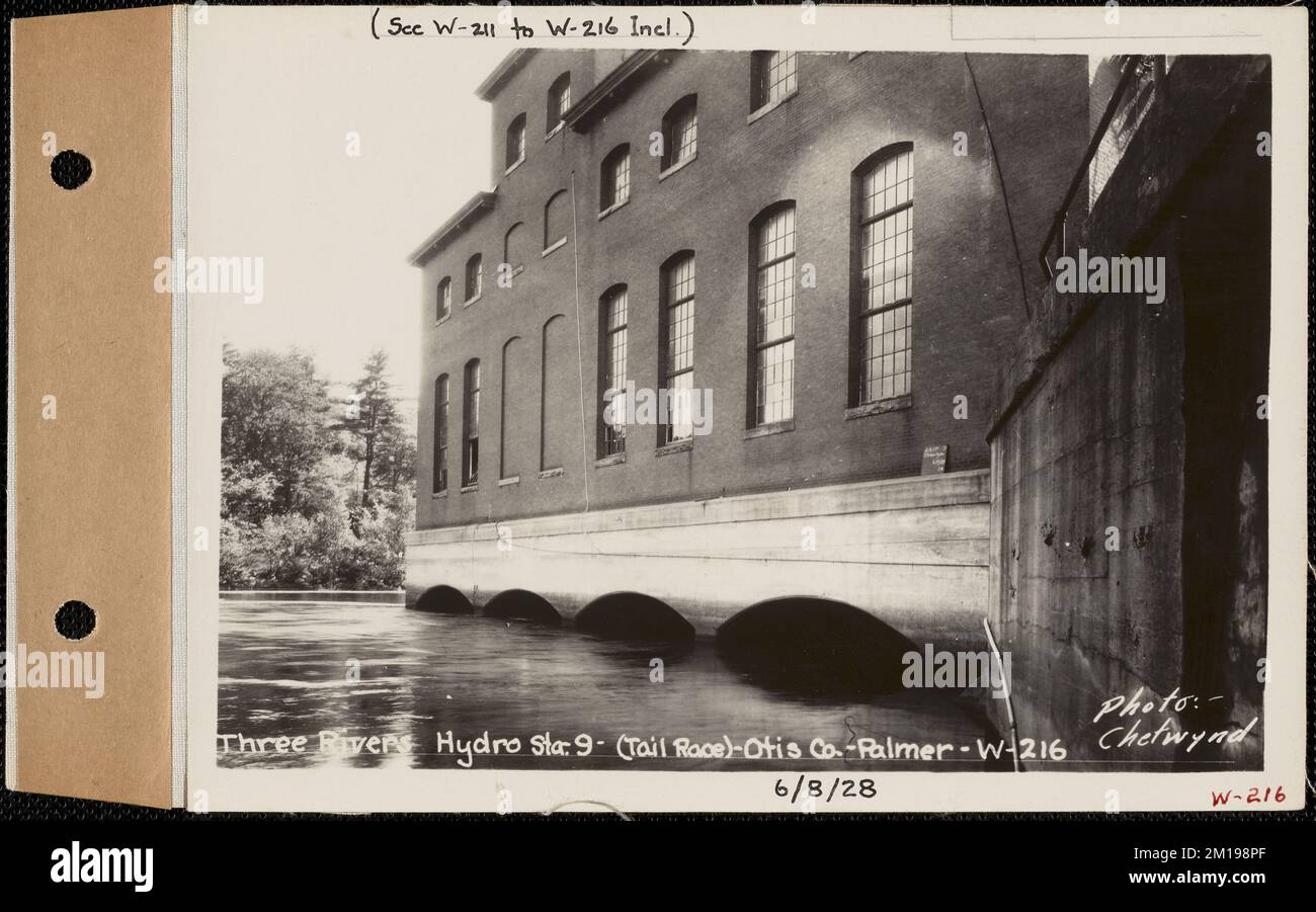 Three Rivers hydroelectric, 9, tailrace, Otis Co., Palmer, Mass., Jun