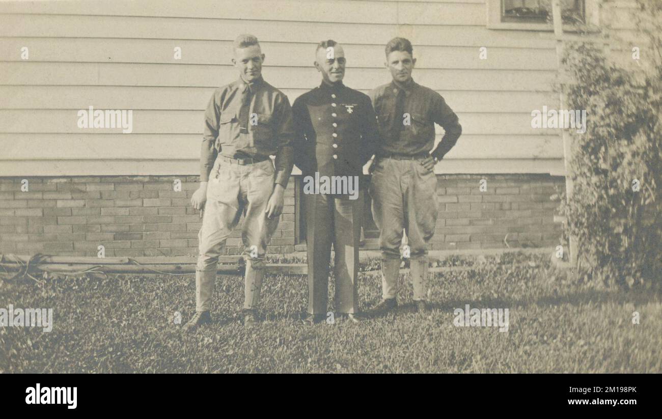 Three soldiers , Military personnel, World War, 1914-1918. James Regan ...