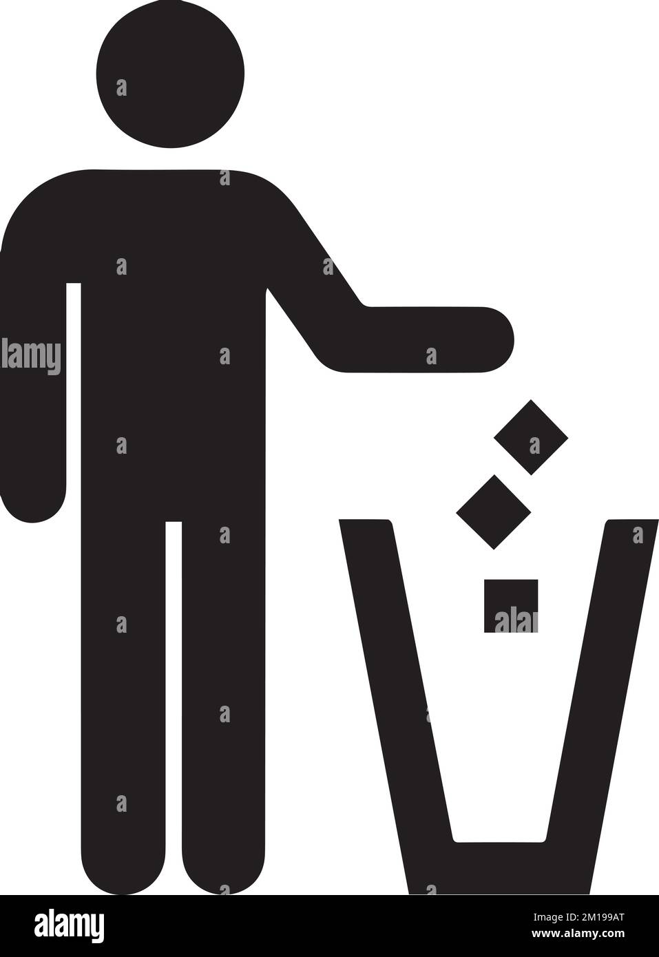 Litter Sign Symbol, Rubbish Bins, Waste Paper Baskets, Recycling symbol