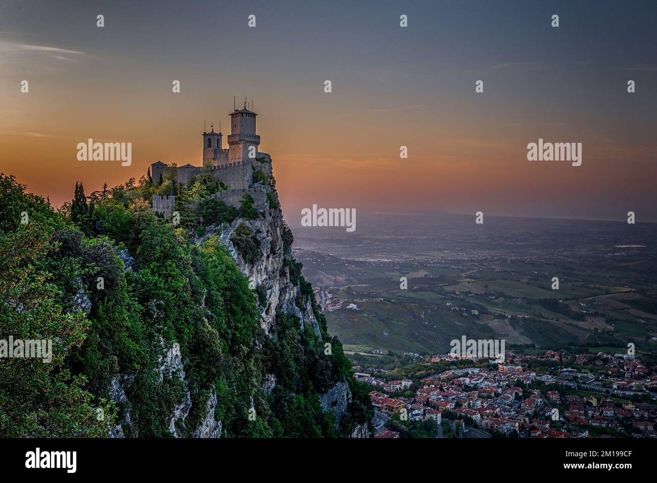 San Marino by night Stock Photo Alamy