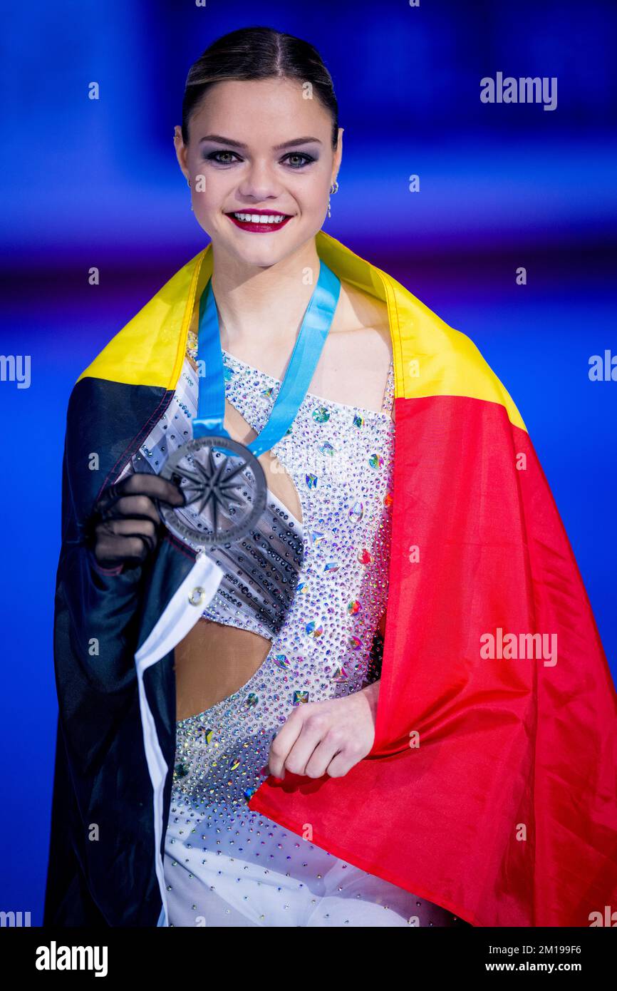 Turin, Italy. 10th Dec, 2022. Belgian figure skater Loena Hendrickx pictured in action during the ISU Grand Prix of Figure Skating Final 2022 in Turin, Italy, Saturday 10 December 2022. BELGA PHOTO JASPER JACOBS Credit: Belga News Agency/Alamy Live News Stock Photo