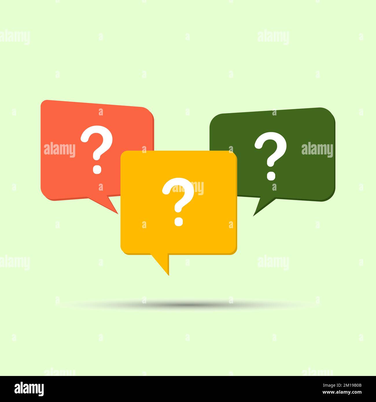 Message box with question mark icon, vector illustration Stock Vector Image & Art Alamy