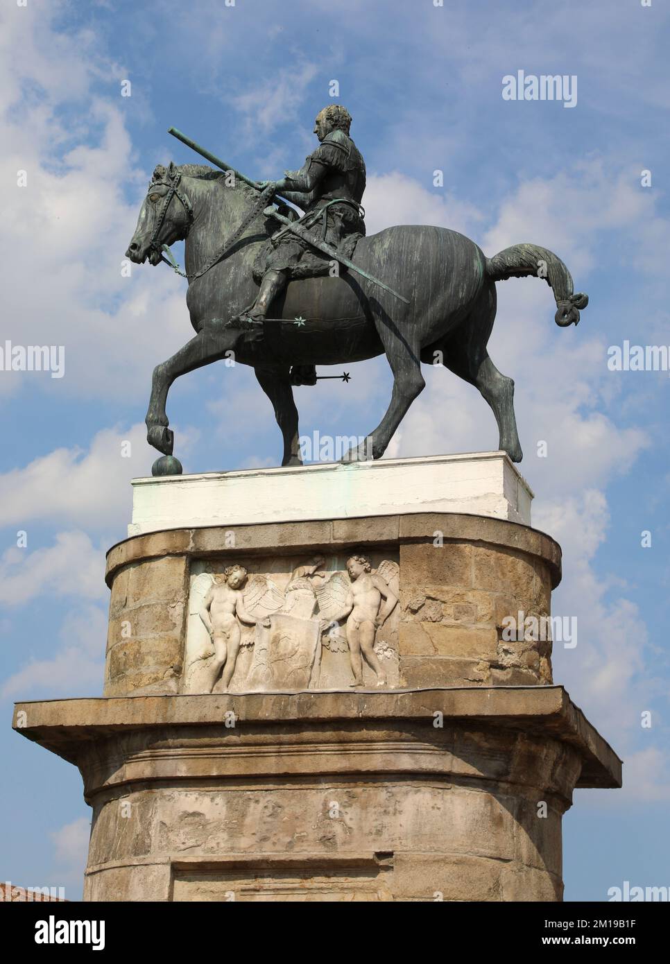 Padua, PD, Italy May 15, 2022 Equestrian Statue of Gattamelata is an