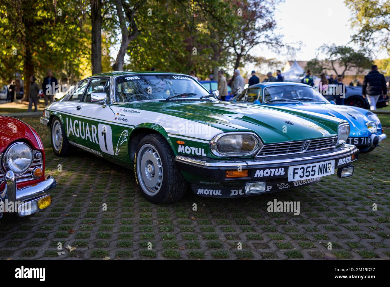 1988 TWR Jaguar XJS ‘F355 NNR’ on display at the October Scramble held at the Bicester Heritage Centre on the 9th October 2022 Stock Photo