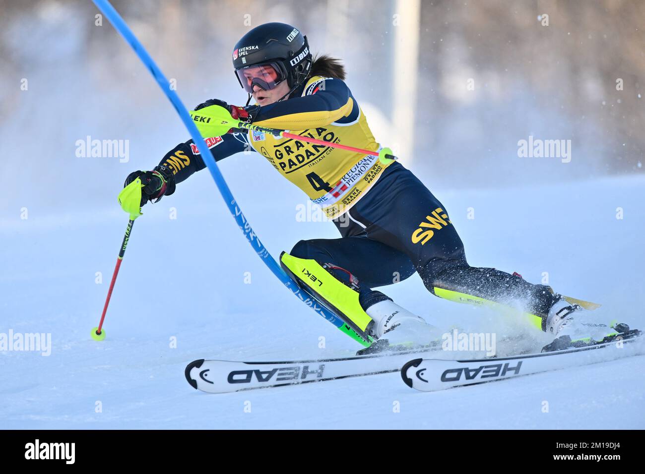Sestriere, Italy. 11th Dec, 2022. Anna Swenn Larsson (SWE) during 2022