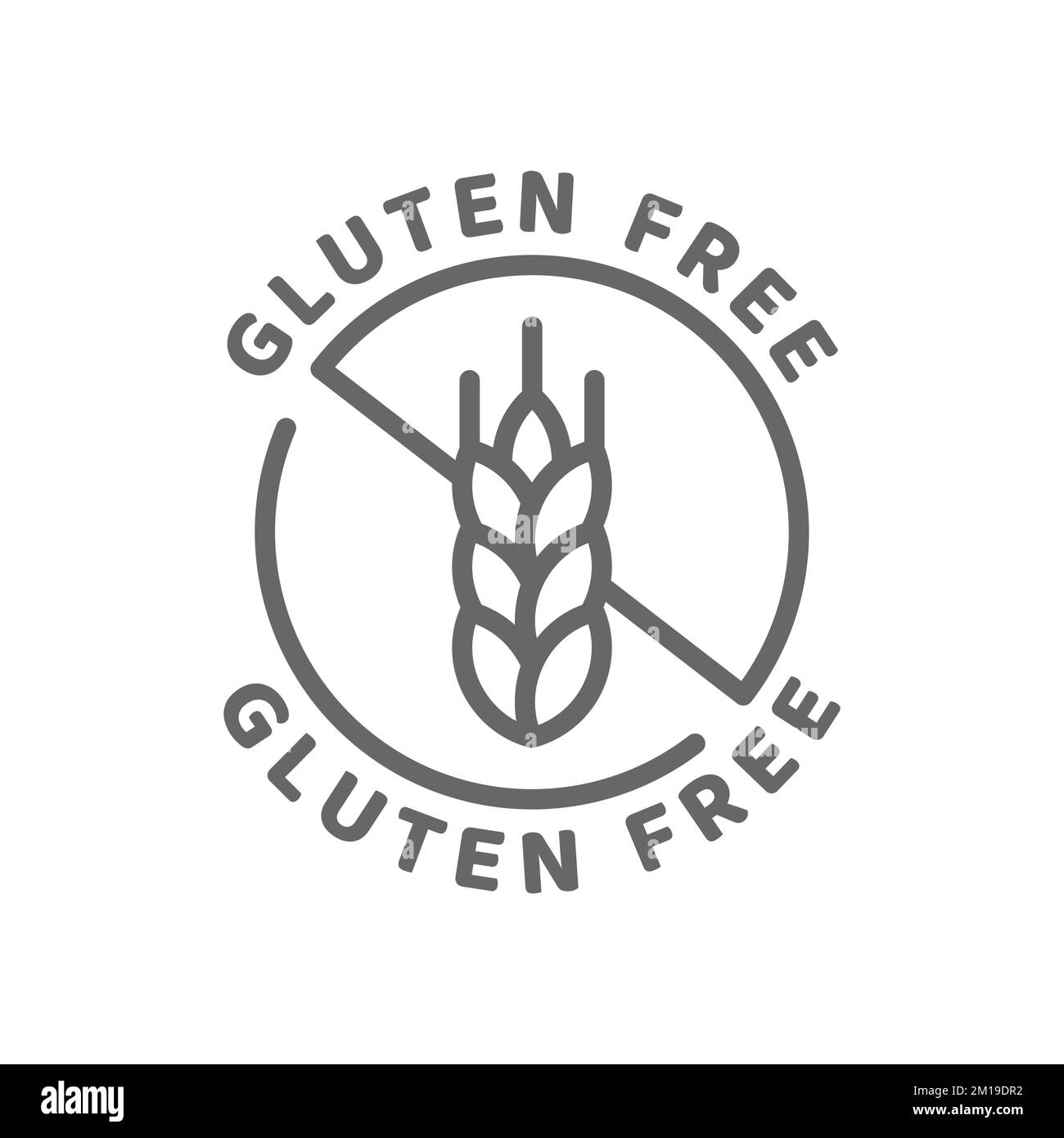 Gluten free vector icon. Ingredients label badge, no gluten Stock ...
