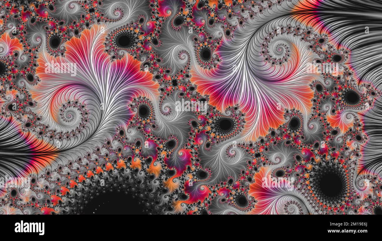 Abstract Computer generated Fractal design. A fractal is a never-ending ...