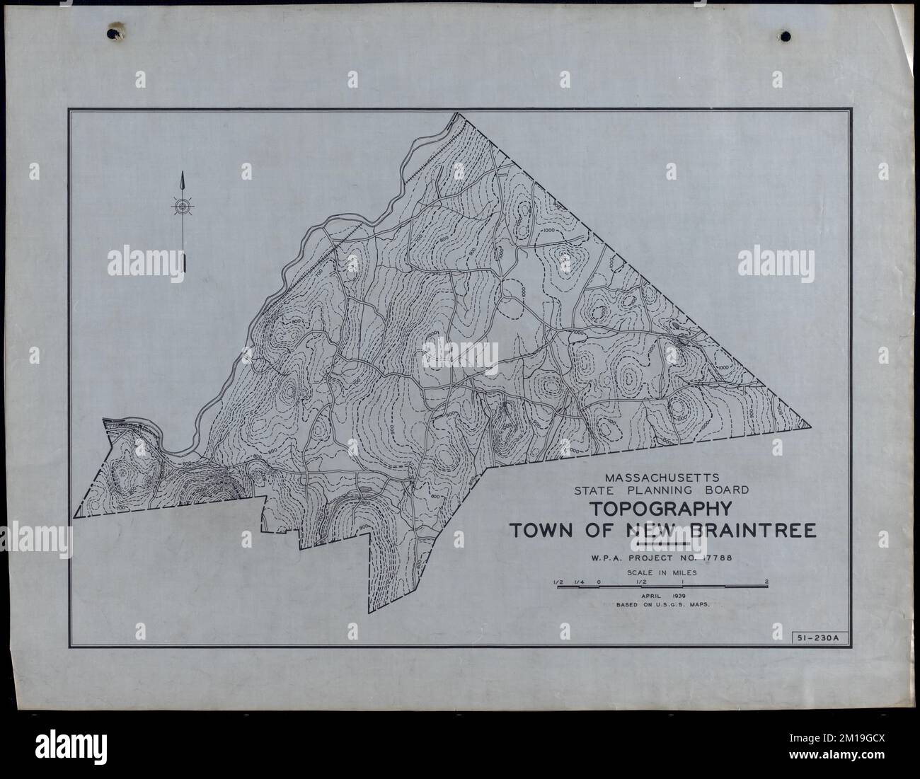 Topography Town of New Braintree , Roads, Cities and towns, Land use
