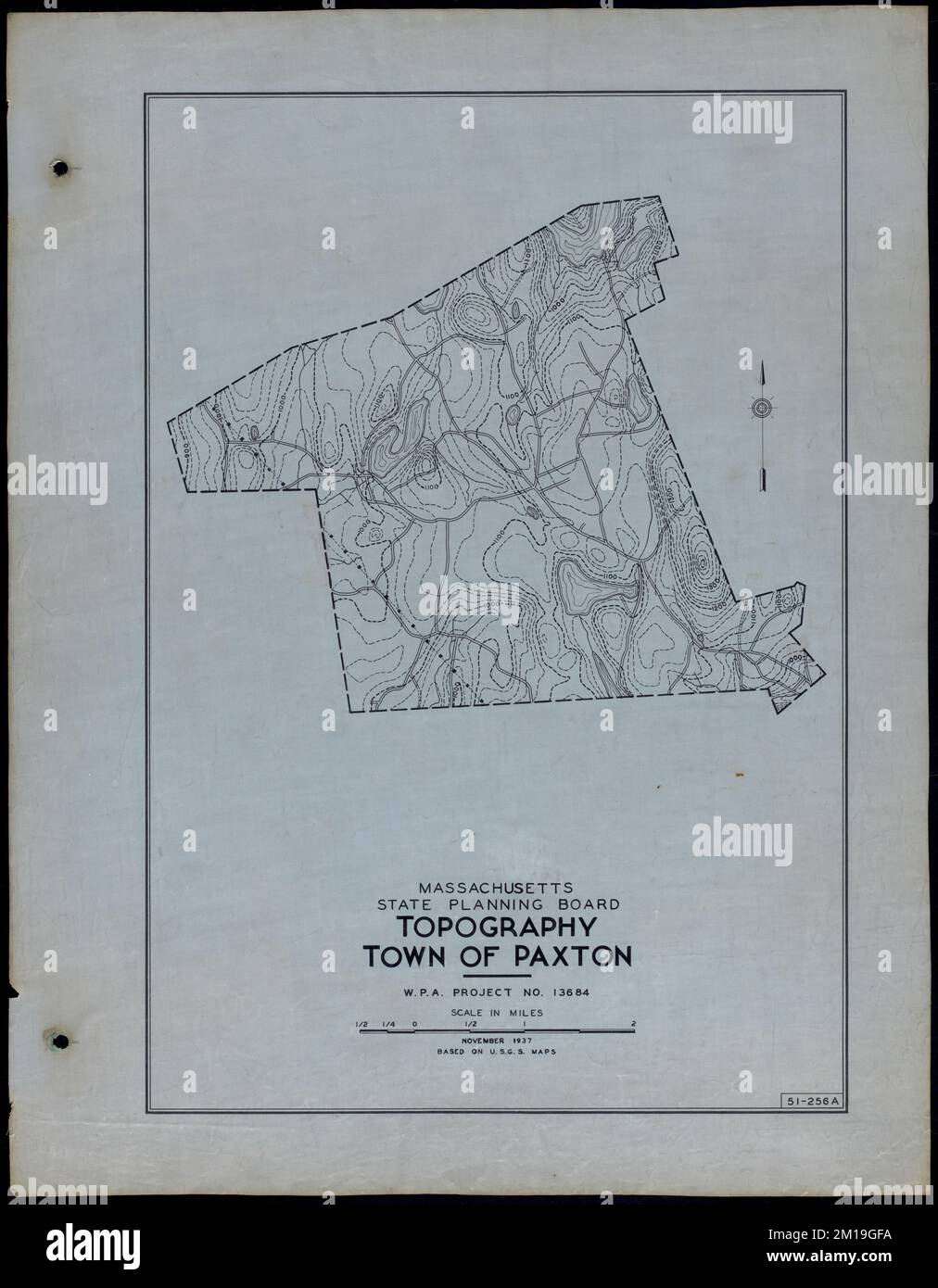 Topography Town of Paxton , Roads, Cities and towns, Land use mapping