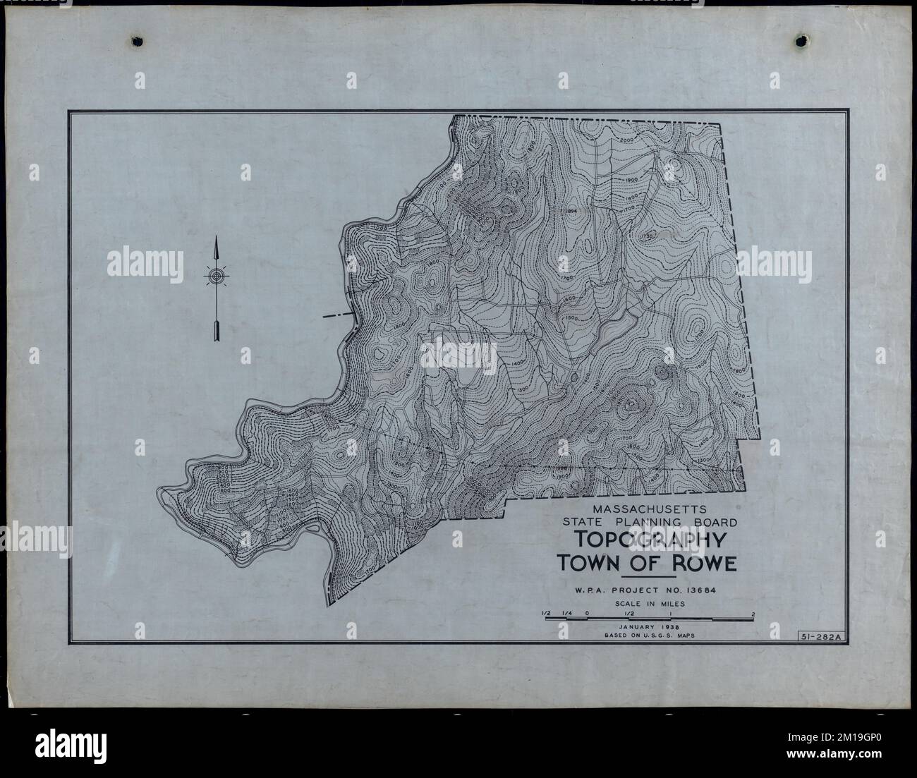 Topography Town of Rowe , Roads, Cities and towns, Land use mapping