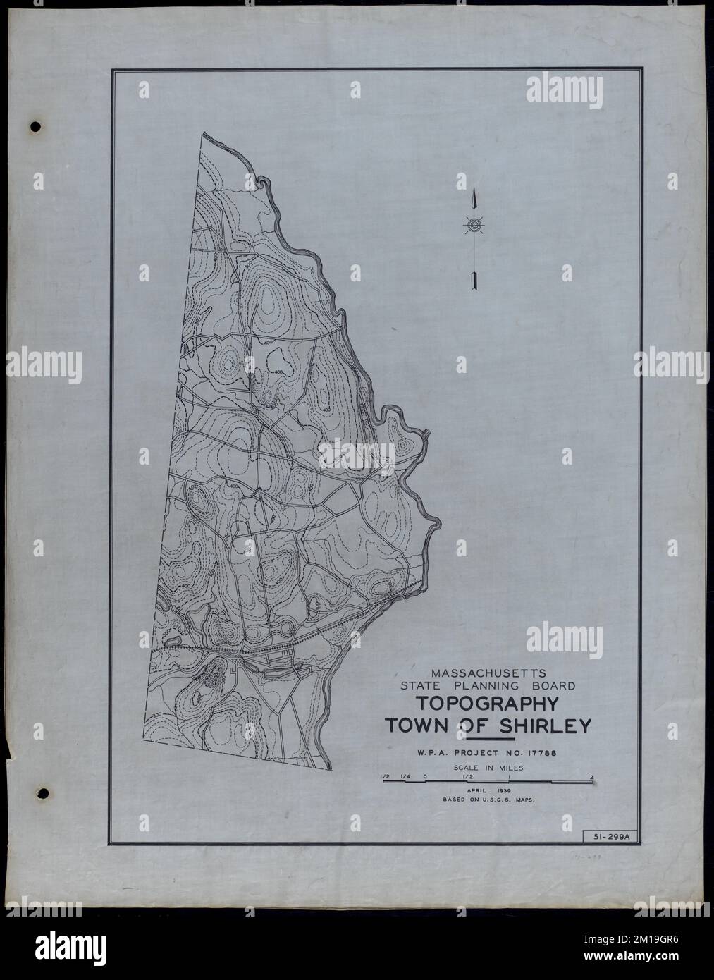 Topography Town of Shirley , Roads, Cities and towns, Land use mapping, Soil mapping, United States. Works Progress Administration, United States. Work Projects Administration. Massachusetts. State Planning Board Stock Photo