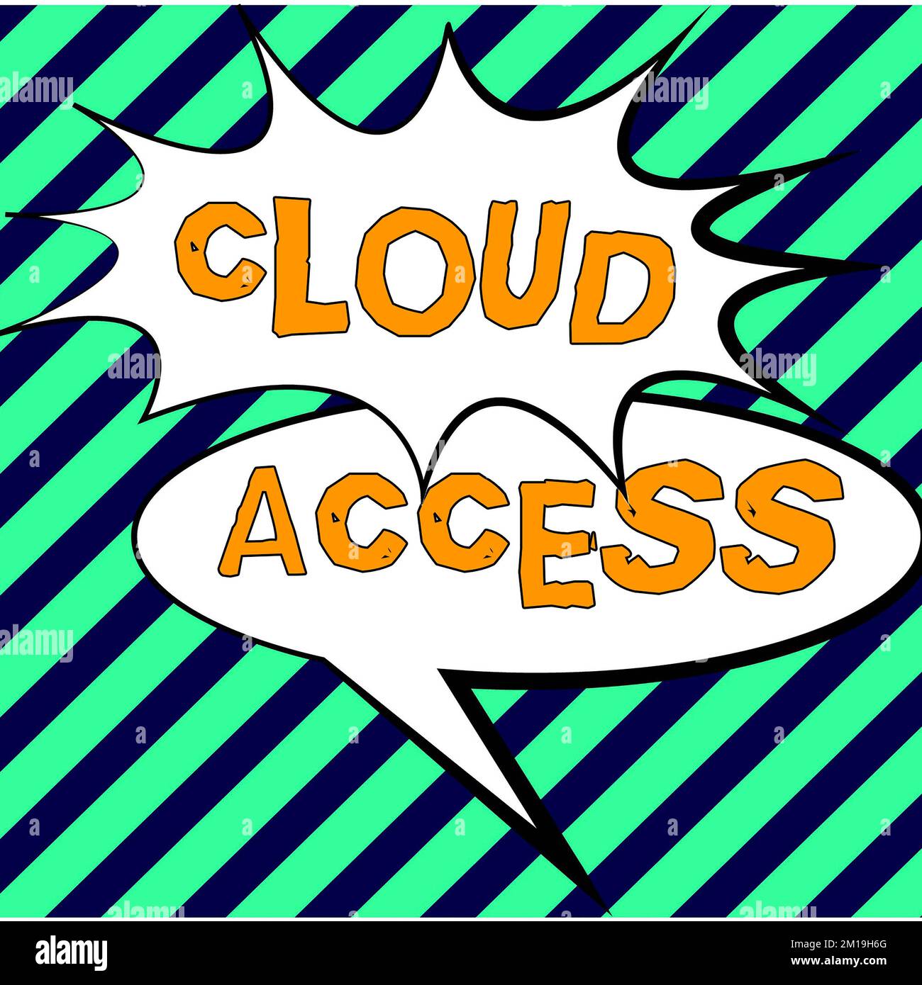 Text caption presenting Cloud Access. Word Written on Software tool between the organization and the provider Stock Photo