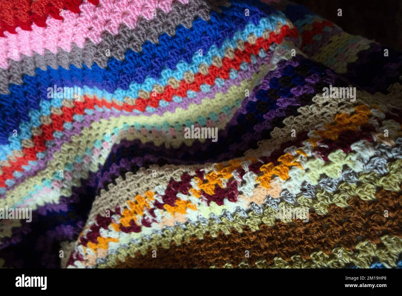 Knitted pattern acrylic threads hi-res stock photography and images - Alamy