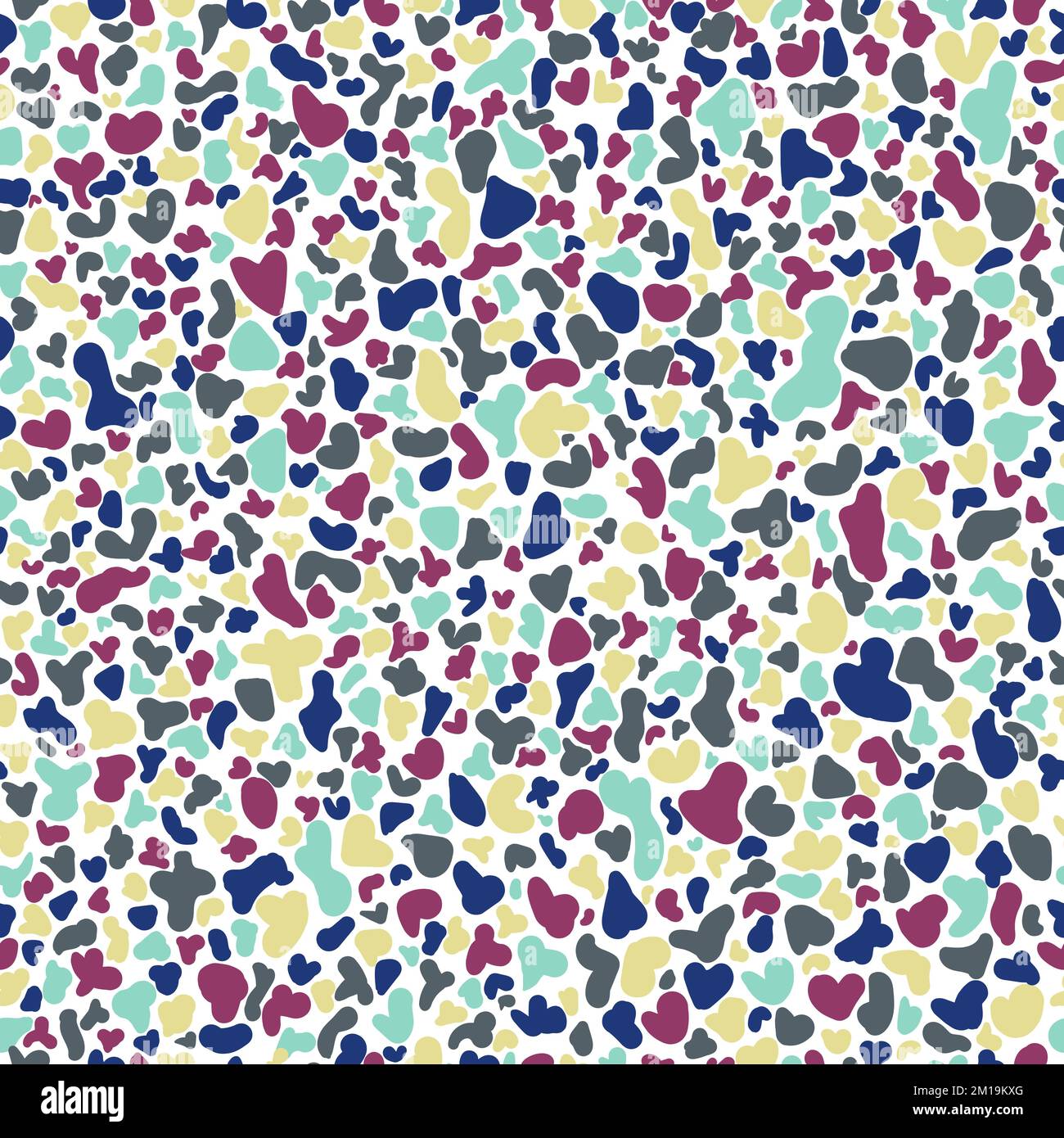 Hand-drawn abstract colorful seamless pattern Stock Vector