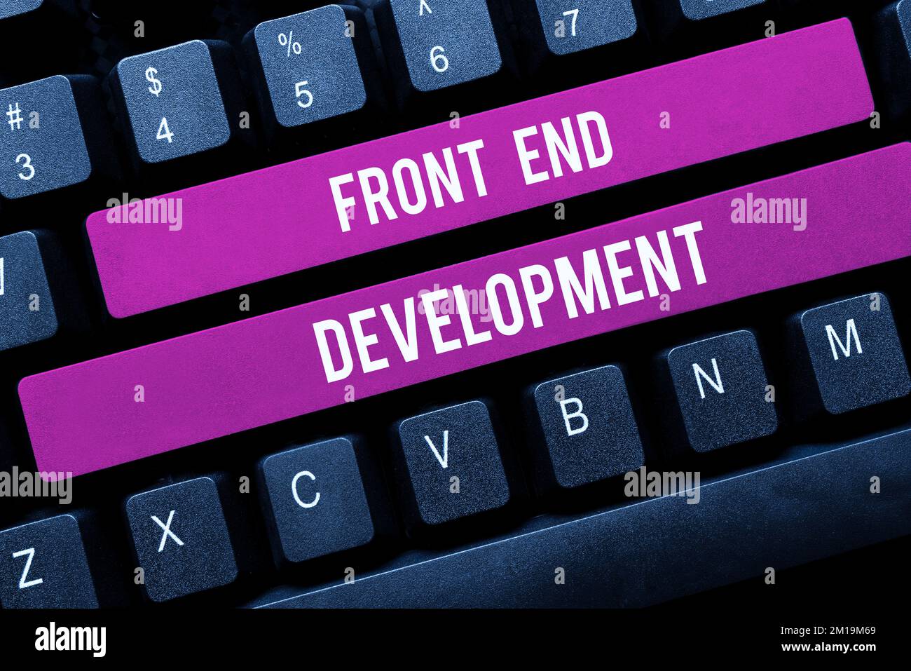 Text sign showing Front End Development. Business concept Altering data to graphical interface for user to view Stock Photo