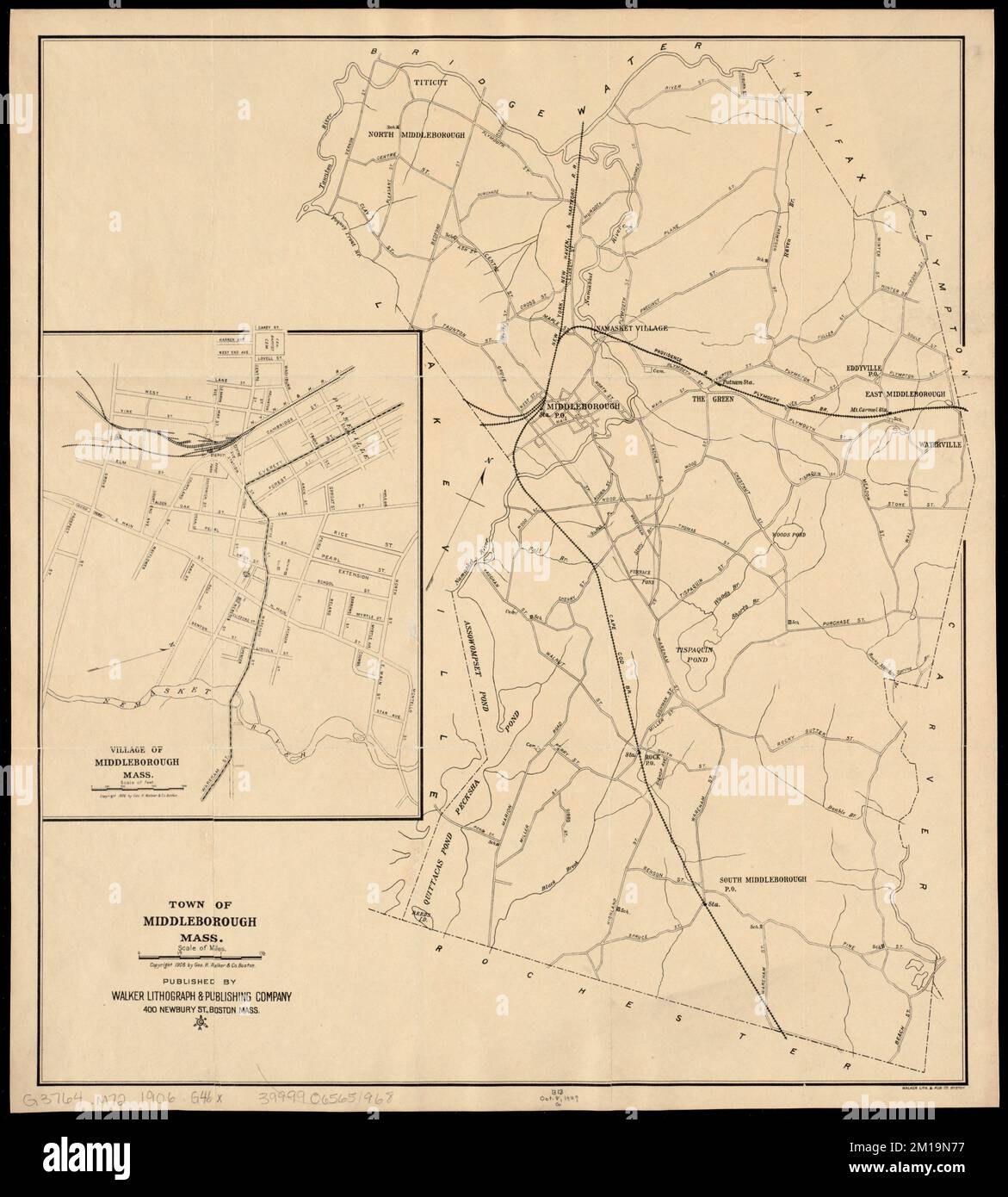 Town of Middleborough, Mass , Middleborough Mass. Town, Maps