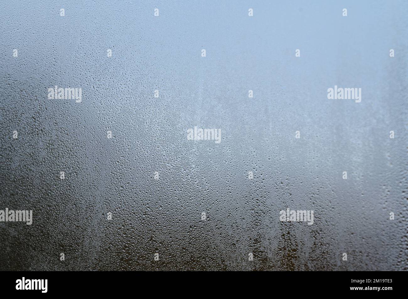 Glass and condensation on it, cooling outside and consequences in ...
