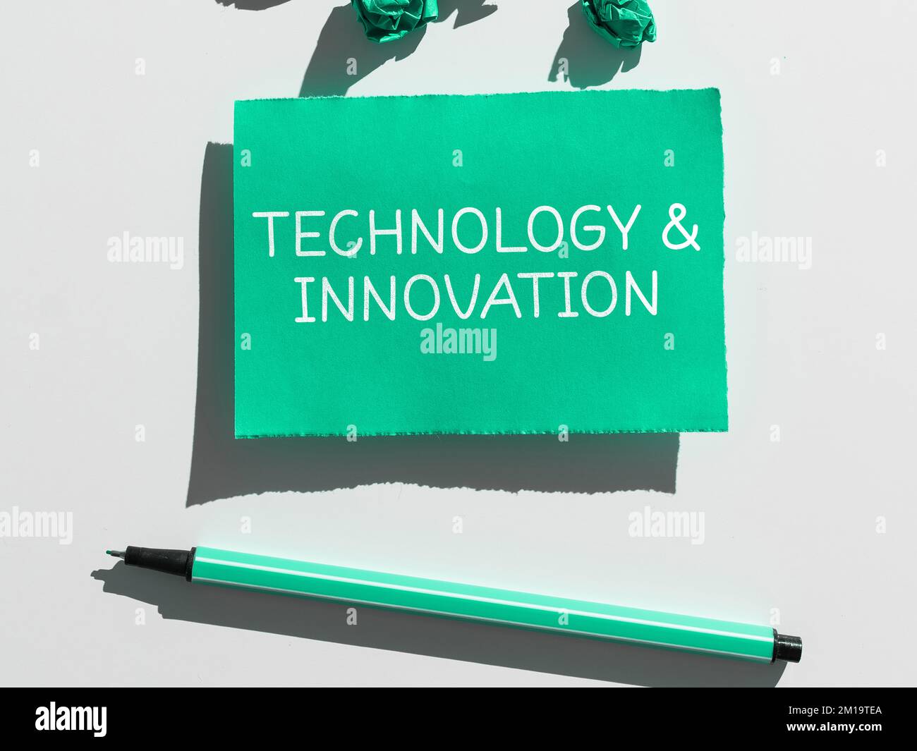 Text showing inspiration Technology Innovation. Business showcase ...