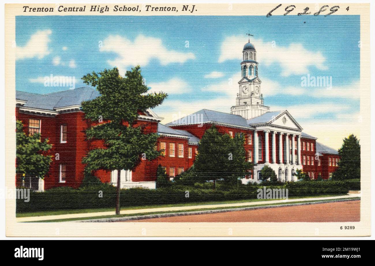 Trenton Central High School, Trenton, N. J. , Schools, Tichnor Brothers