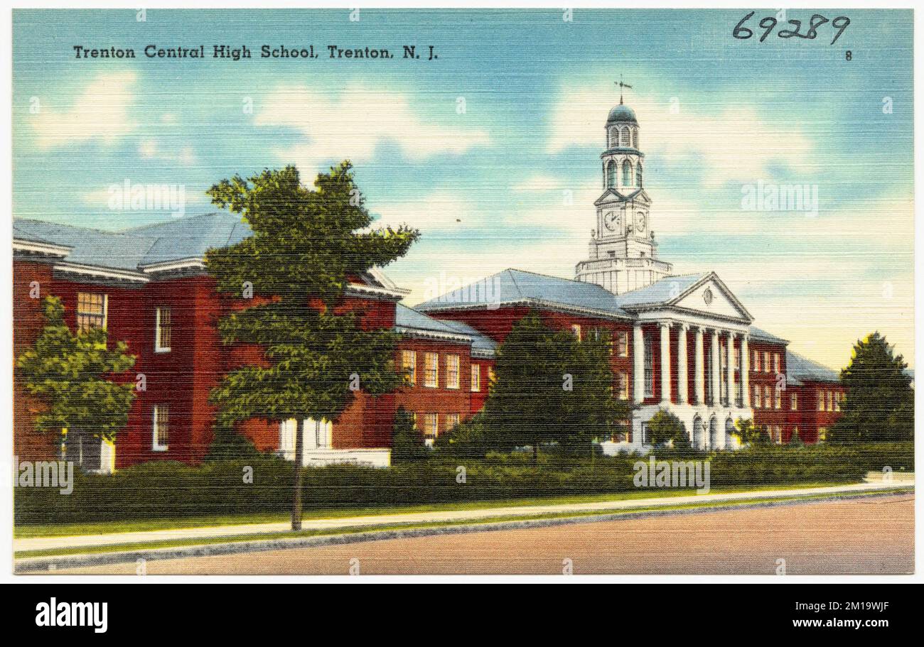 Trenton Central High School, Trenton, N. J. , Schools, Tichnor Brothers