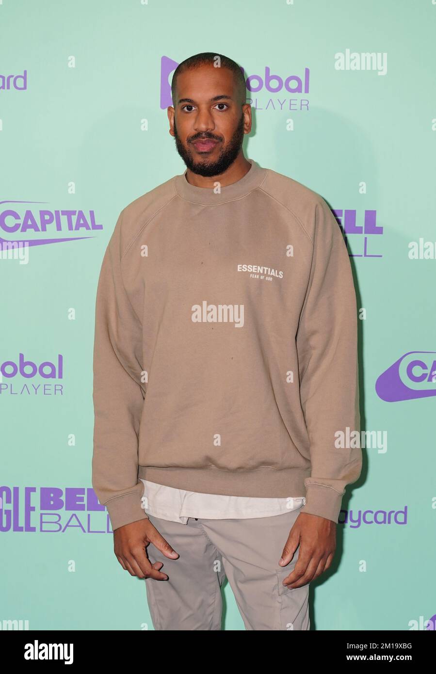 Jay London backstage during day two of Capital's Jingle Bell Ball with