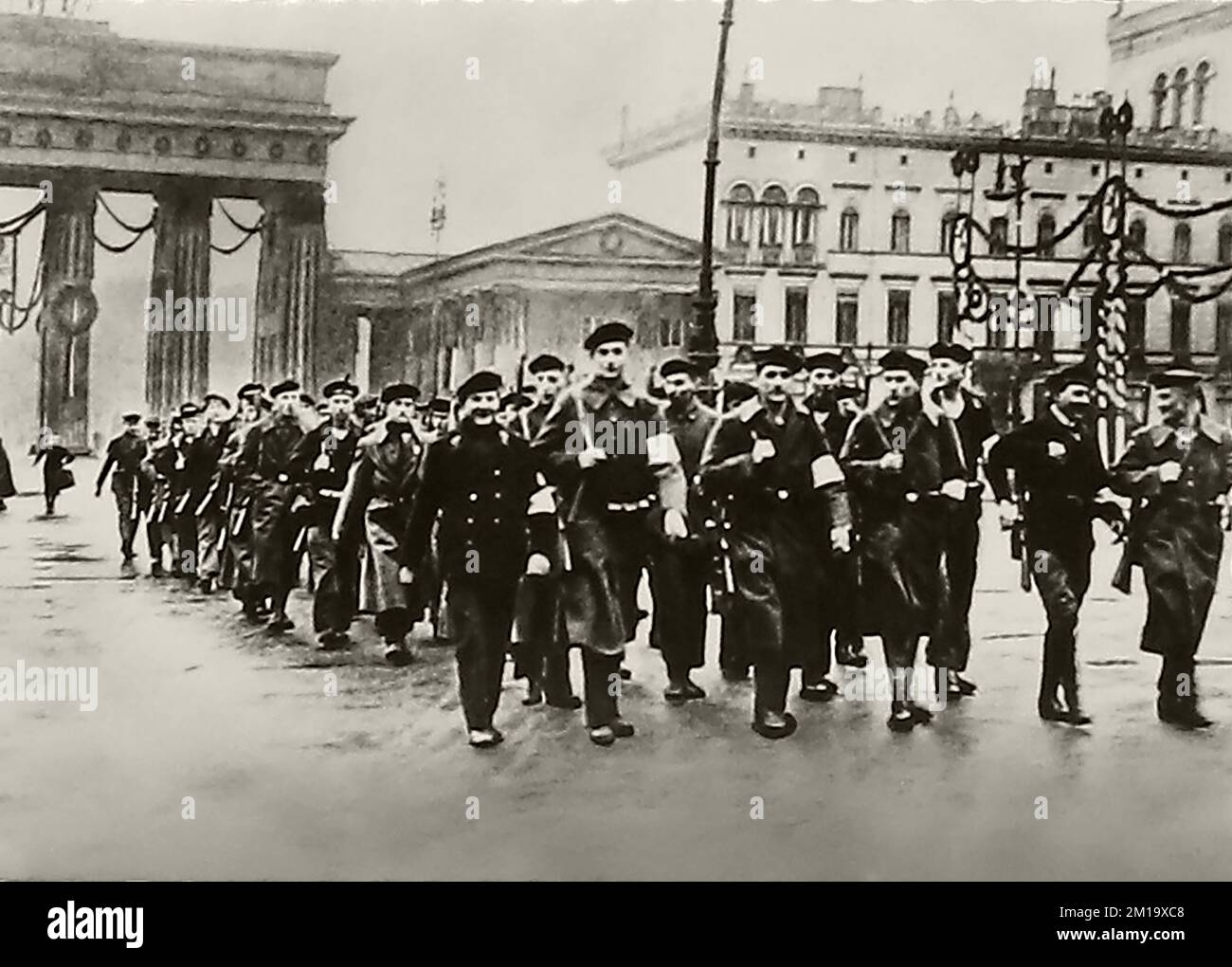 Berlin Workers in the November Revolution of 1918-1919. Stock Photo