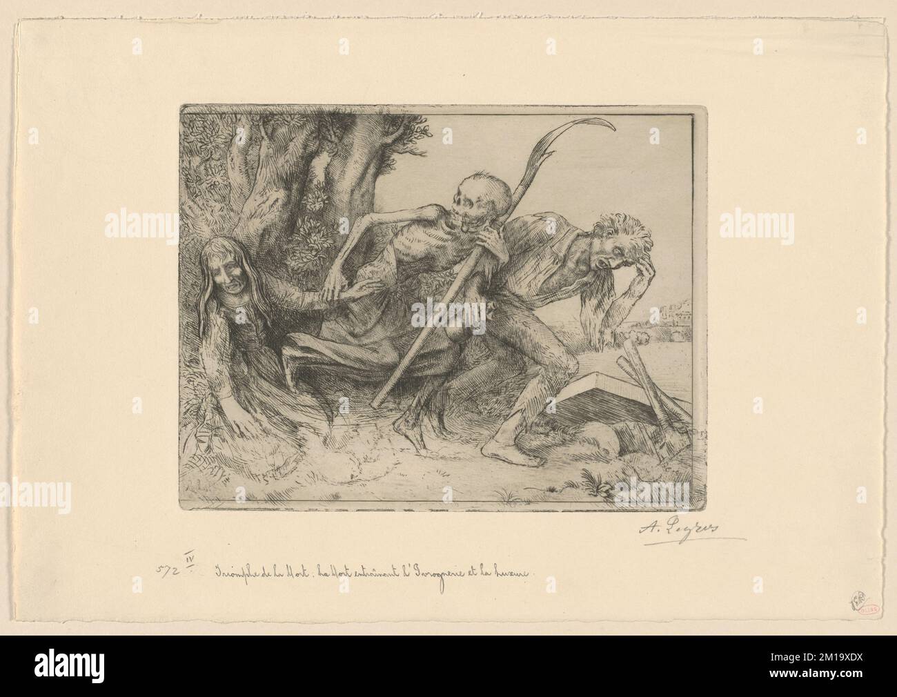 Triomphe de la Mort La Mort entraînant L'Ivrognerie et la Luxure