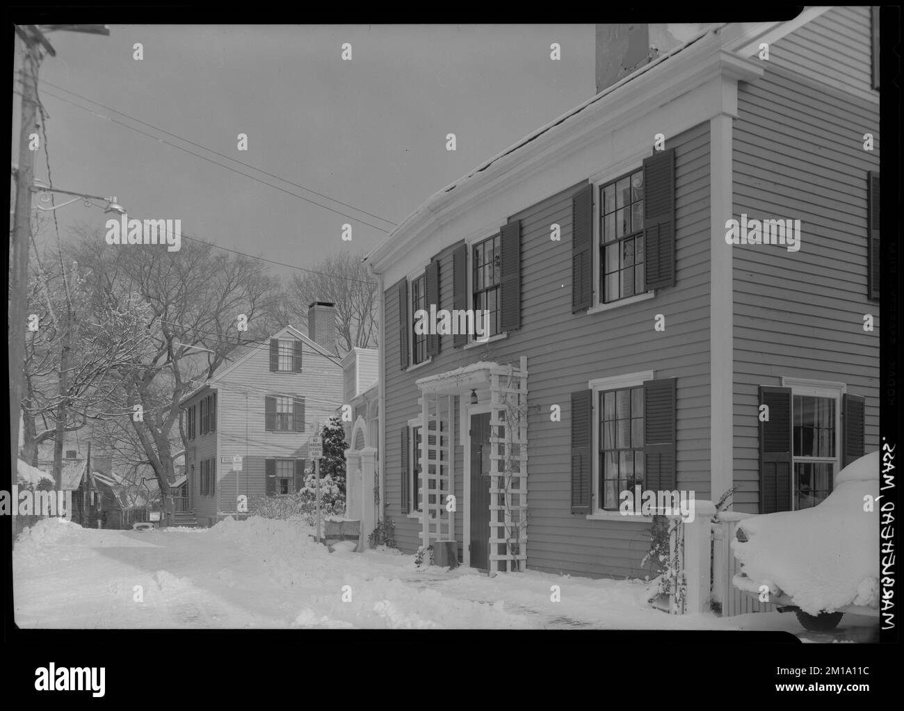Tucker Street , Architecture, Dwellings, Streets, Snow. Samuel