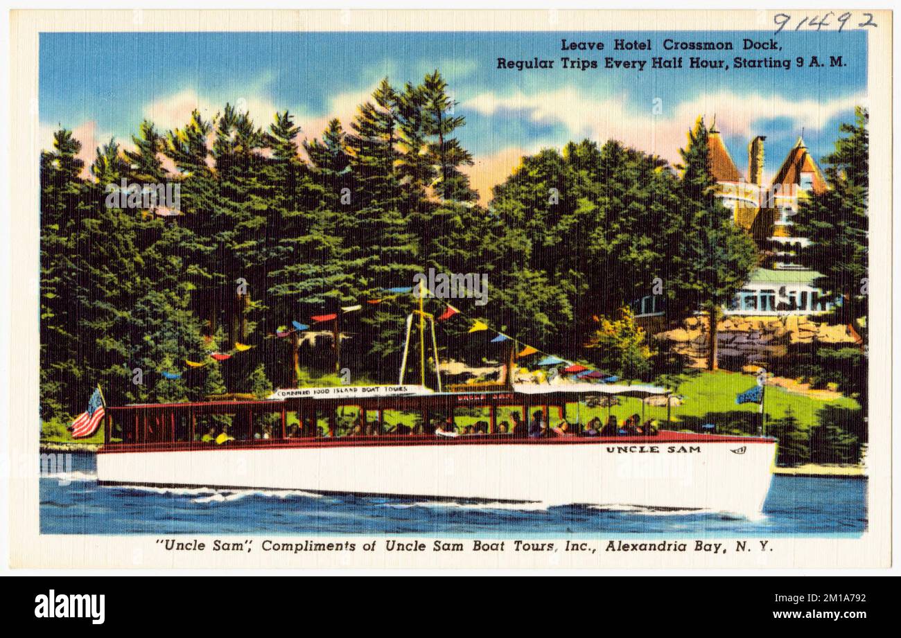 Uncle Sam, compliments of Uncle Sam Boat Tours, Inc., Alexandria Bay, N