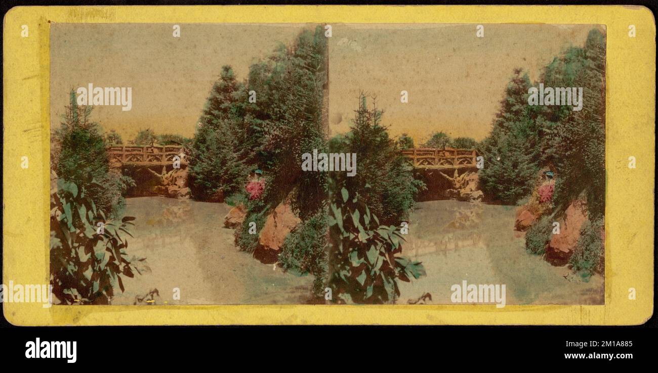 Unidentified body of water, with a bridge in the background , Bodies of ...
