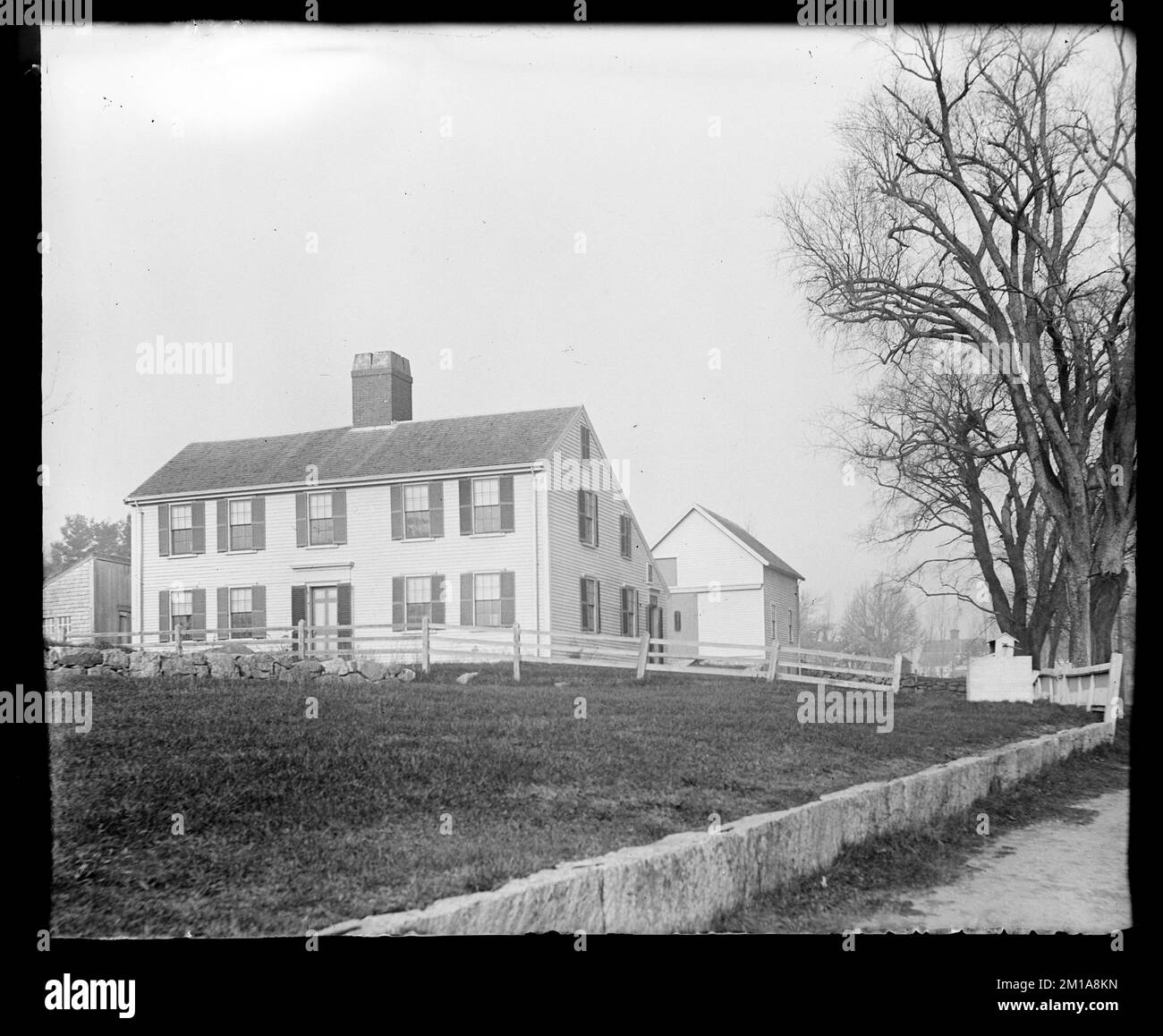Unidentified house , Buildings. Hingham Public Library Glass Slide ...