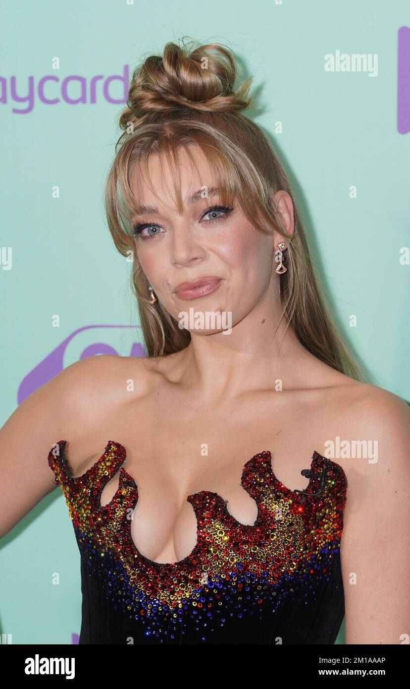 Becky Hill backstage during day two of Capital's Jingle Bell Ball with