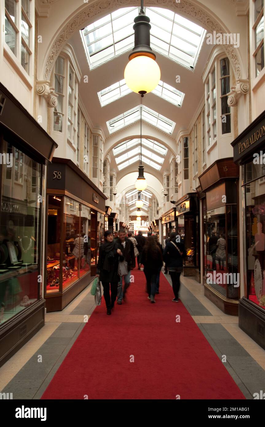 Burlington Arcade, Piccadilly, Mayfair, London, UK shopping precinct
