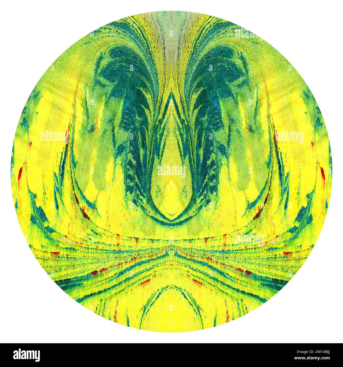 Ebru marbling handmade art, traditional Turkish Ebru technique