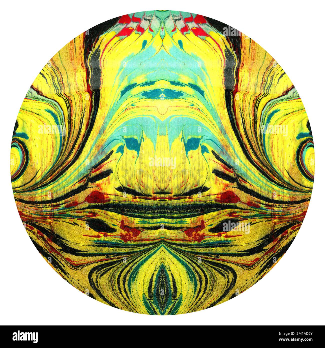 Ebru marbling handmade art, traditional Turkish Ebru technique