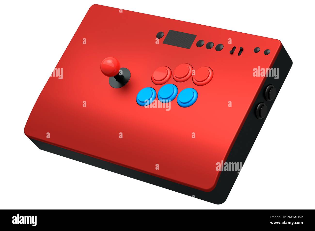 Vintage arcade stick with joystick and tournamentgrade buttons on