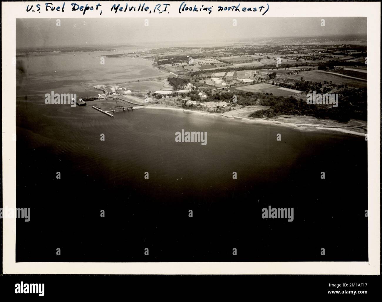 U.S. Fuel Depot, Melville, RI looking Northeast , Military depots, U.S