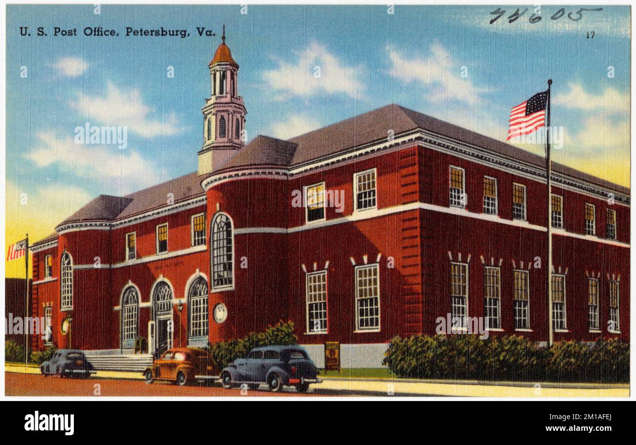 U.S. Post Office, Petersburg, Va. , Post offices, Tichnor Brothers