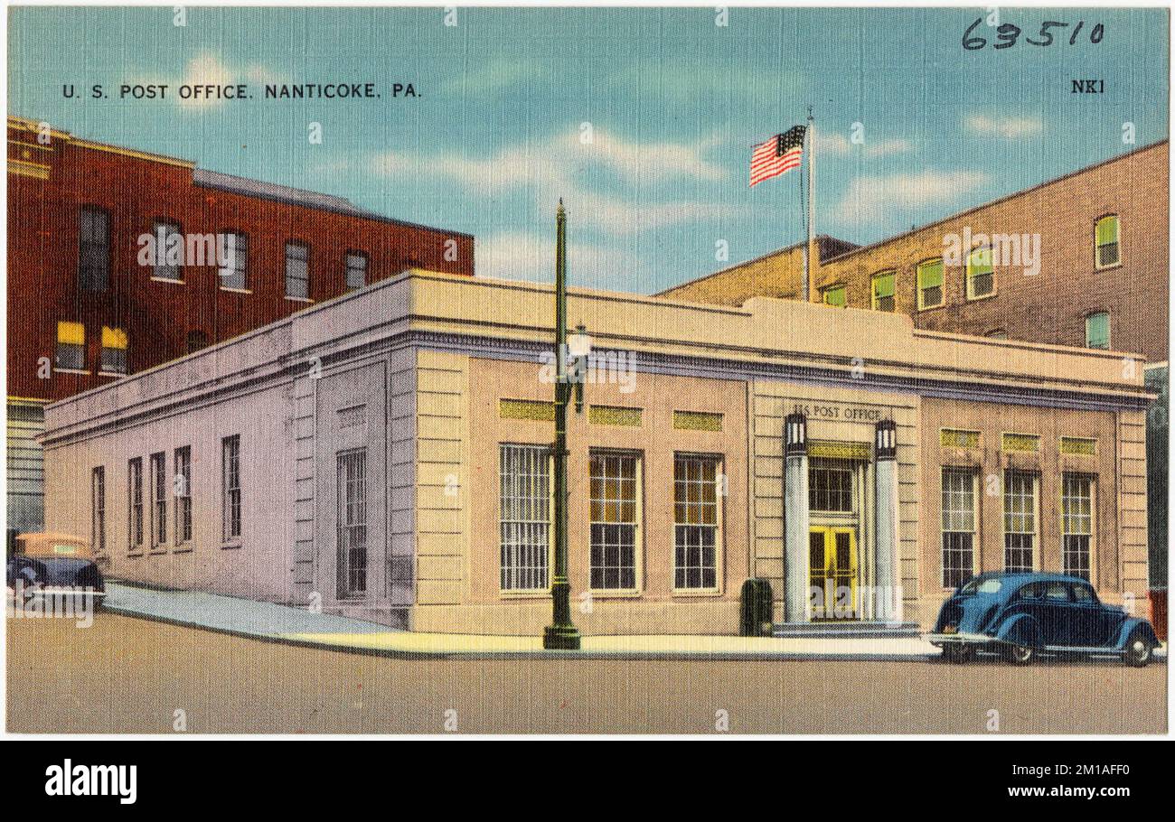 U.S. Post Office, Nanticoke, PA. , Post offices, Tichnor Brothers