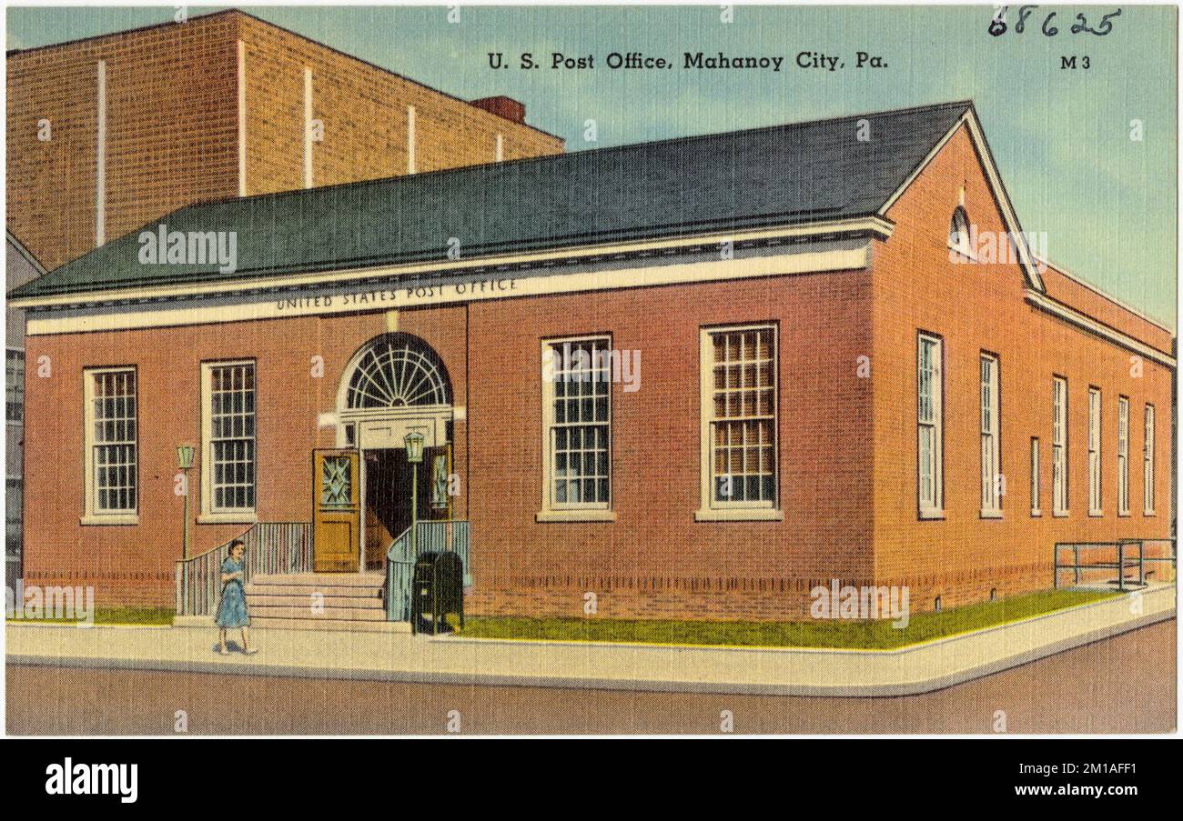 U.S. Post Office, Mahanoy City, Pa. , Post offices, Tichnor Brothers