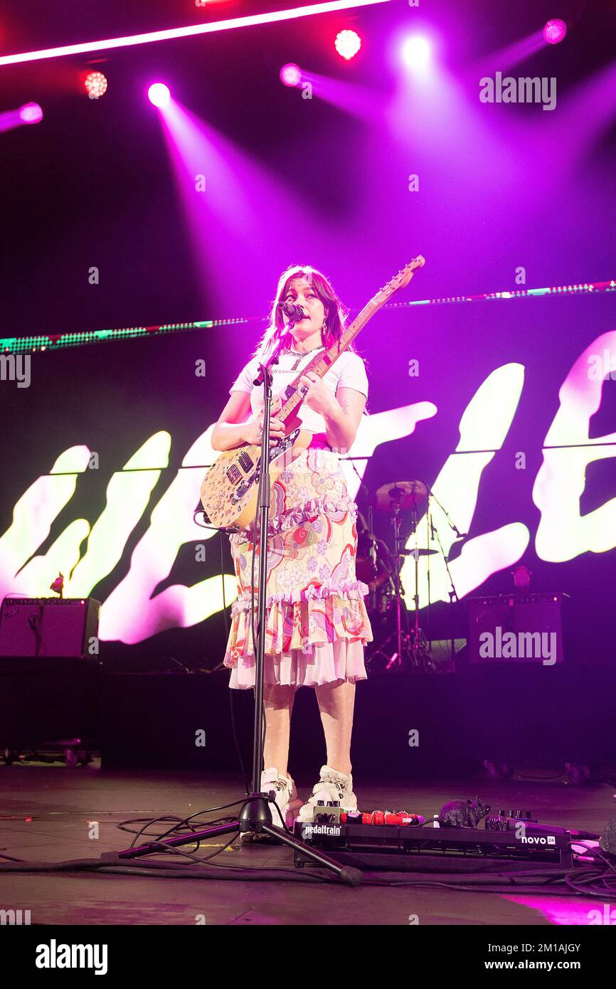 Inglewood, USA. 10th Dec, 2022. Wet Leg - Rhian Teasdale performs ...