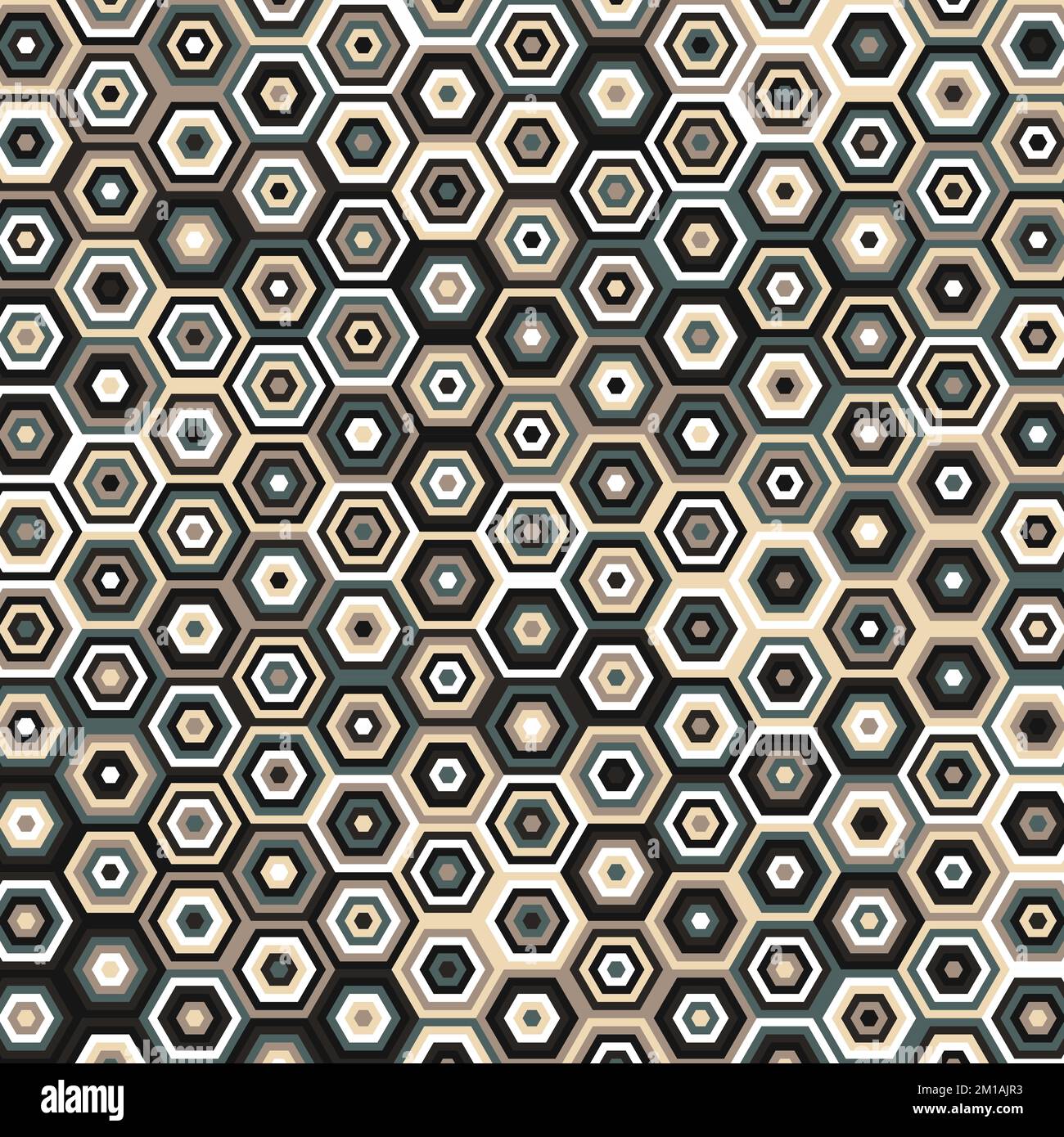 Hexagonal Maze generative pattern illustration Stock Vector Image & Art ...