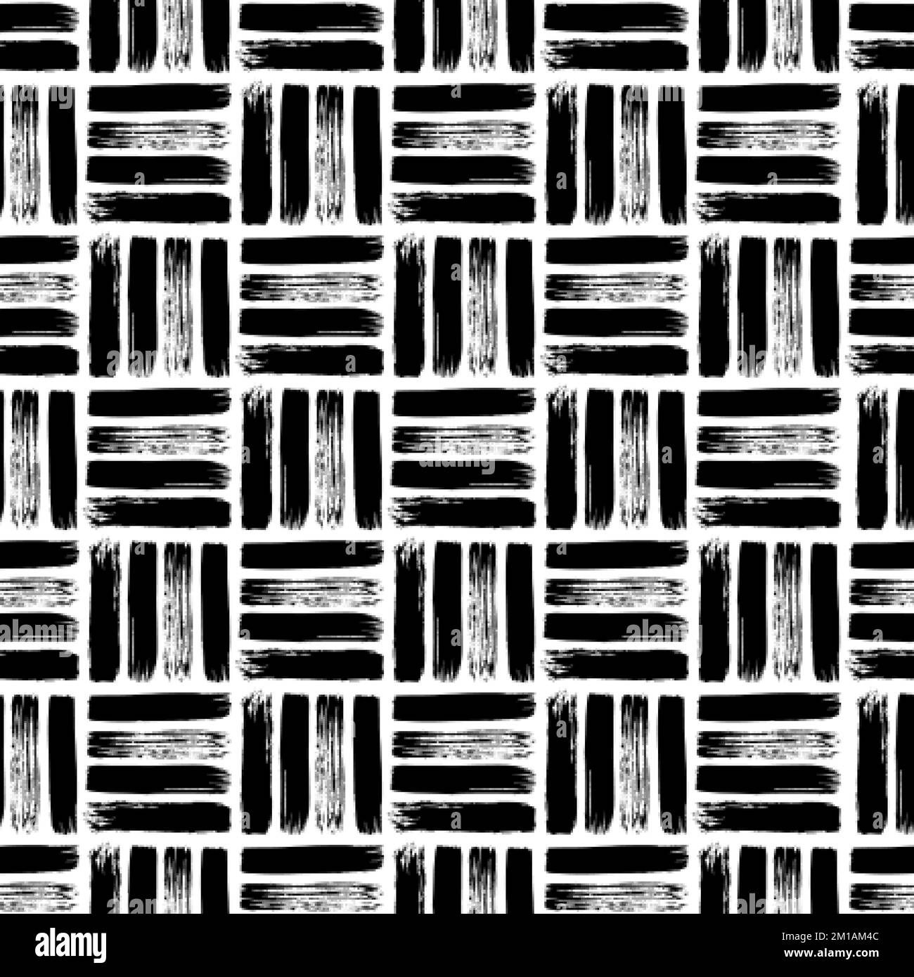Graphic seamless pattern brush lines. Geometric background, abstract ...