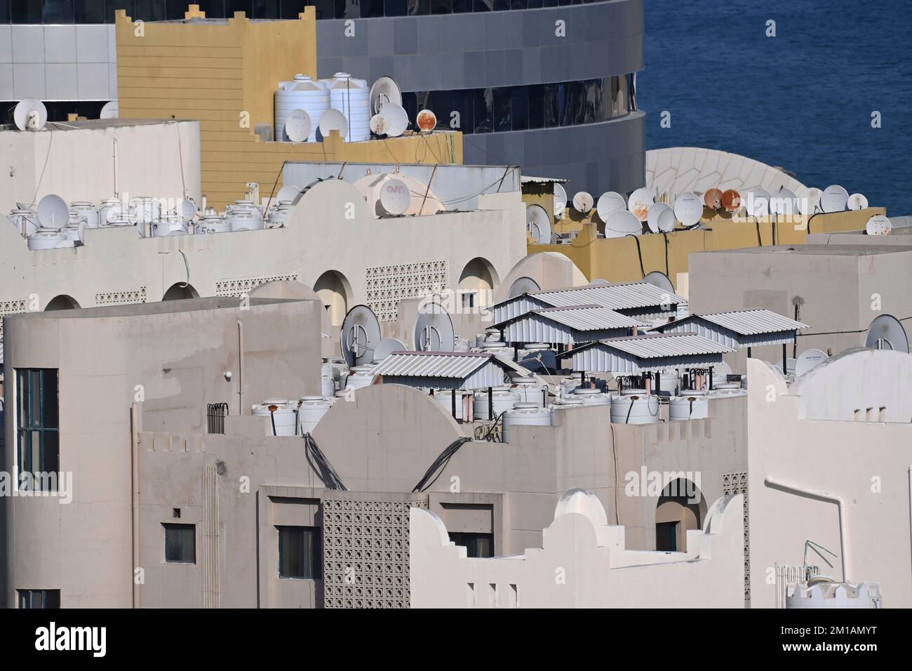 Satellite view doha qatar in hires stock photography and images Alamy