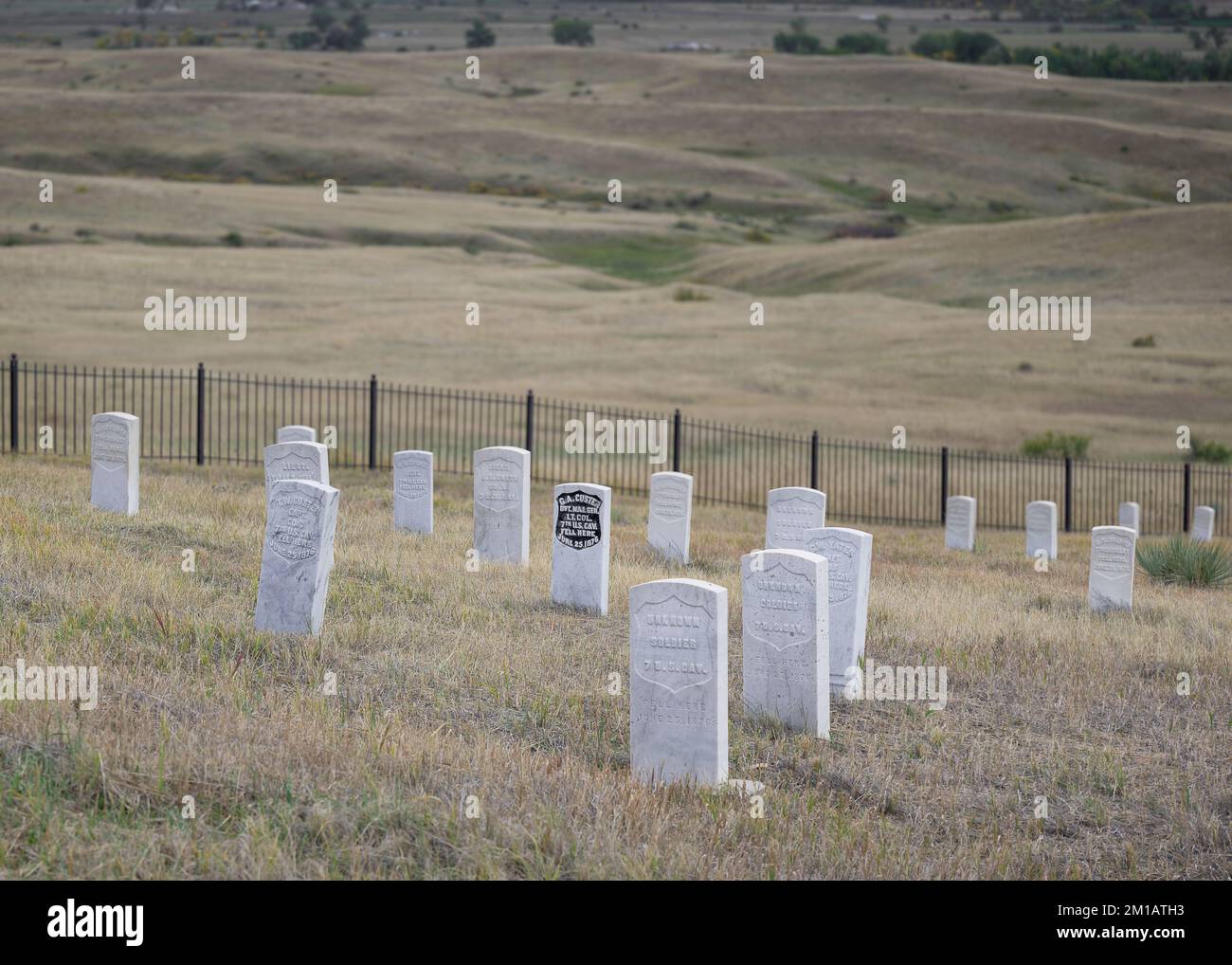Headstone of Lieutenant Colonel Armstrong Custer at Little
