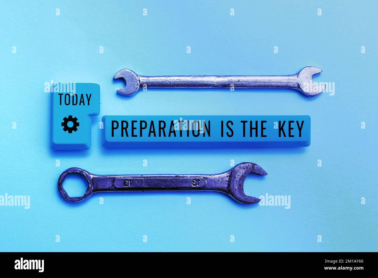 Sign displaying Preparation Is The Key. Conceptual photo action of ...