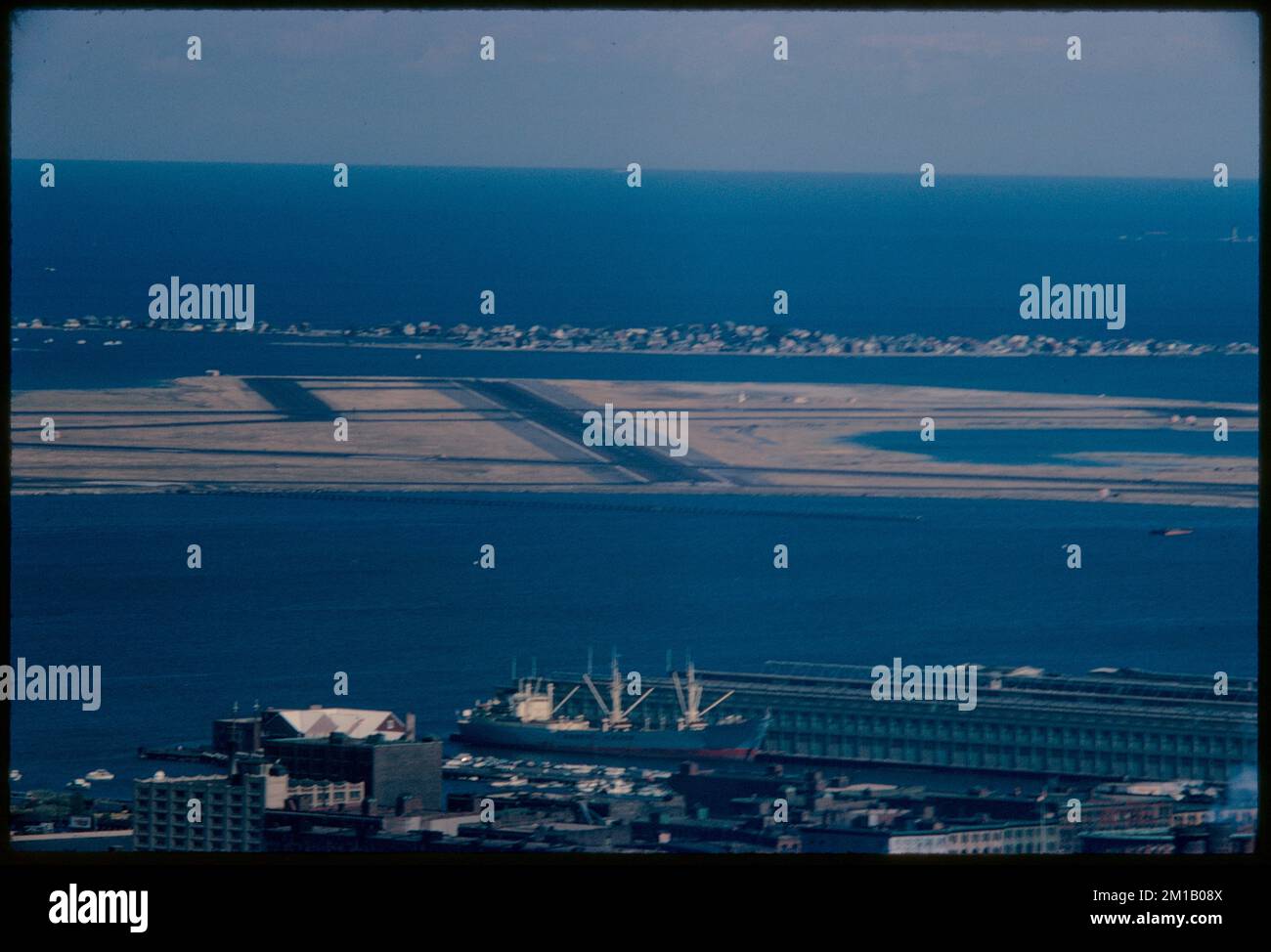 View of Logan Airport, Boston , Runways Aeronautics, Airports. Edmund L ...