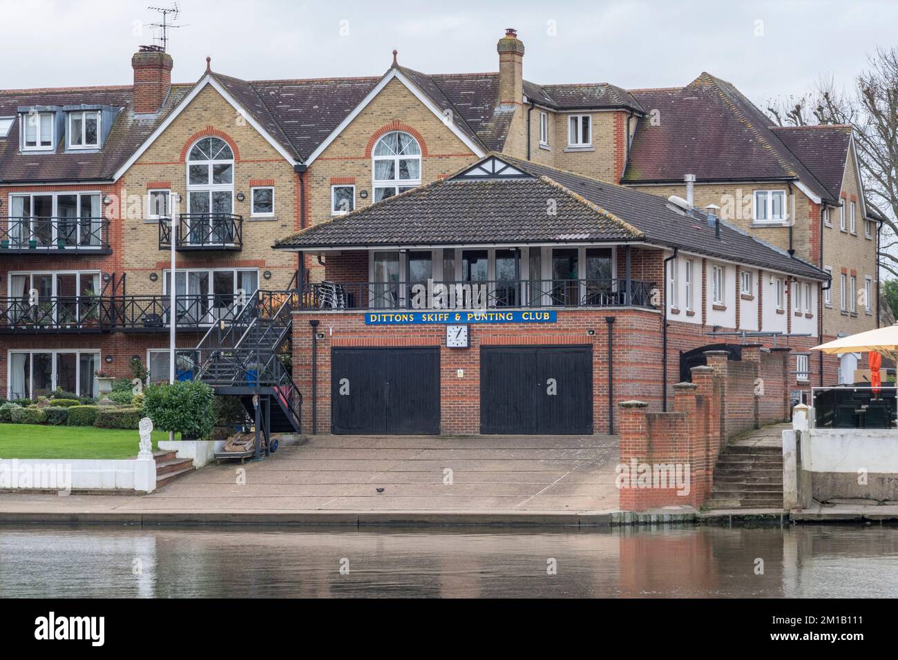 The Dittons Skiff & Punting Club beside the River Thames, London, UK. Stock Photo