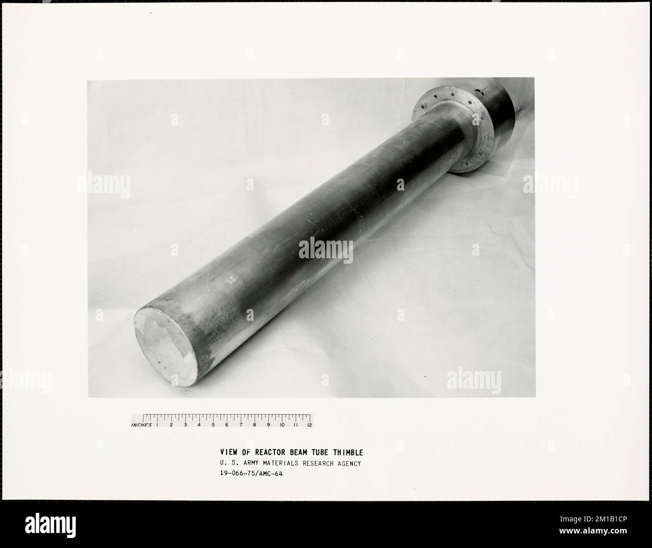 View of reactor beam tube thimble , Armories, Ordnance industry ...